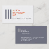 シンプルアーキテクチャモダン、建築、デザイン1 名刺 (正面/裏面)