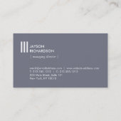 シンプルアーキテクチャモダン、建築、デザイン1 名刺 (裏面)