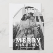シンプルアーチフォトクリスマスカード シーズンカード (正面)