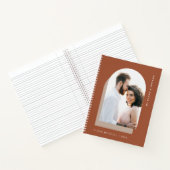 シンプルアーチ |写真モダン付きテラコッタ ノートブック (内部)