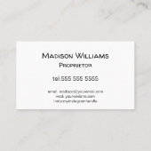 シンプルアーティザンアイスクリームメーカーのカスタマイズ 名刺 (裏面)