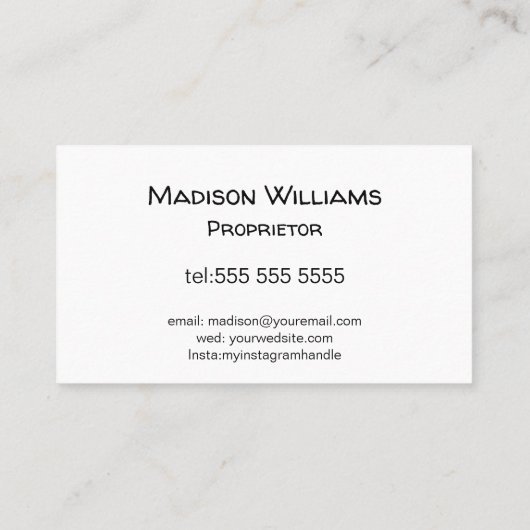 シンプルアーティザンアイスクリームメーカーのカスタマイズ 名刺 (裏面)