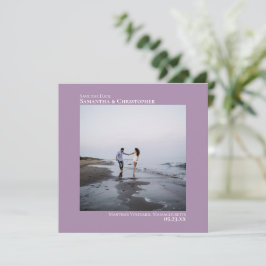 シンプルアートミニマル写真ラベ結婚ンダー セーブザデート