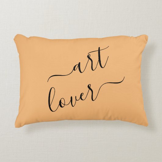 シンプルアートラバーミニマルデザインアクセントピロー アクセントクッション (正面)