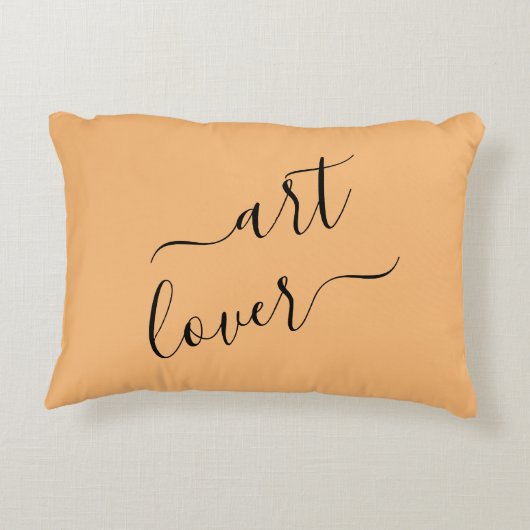 シンプルアートラバーミニマルデザインアクセントピロー アクセントクッション (裏面)