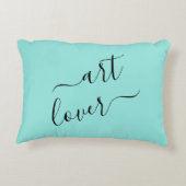 シンプルアートラバーミニマルデザインアクセントピロー アクセントクッション (裏面)