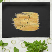 シンプルアートラバーミニマルデザイン キッチンタオル (折り畳み)