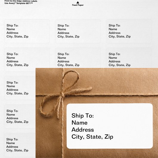 シンプルアート ビジネス 個人 発送先住所 ラベル