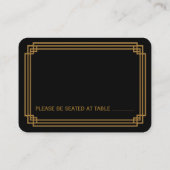 シンプルアールデコブ結婚ラック座席表 プレイスカード (裏面)