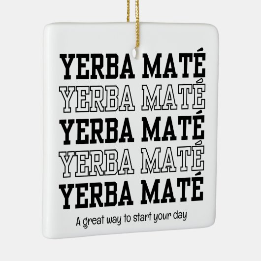 シンプルイェルベやる気を起こさせるメトカスタム文字 セラミックオーナメント (右)