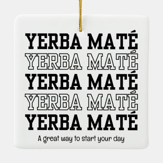 シンプルイェルベやる気を起こさせるメトカスタム文字 セラミックオーナメント (裏面)