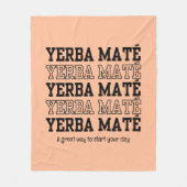 シンプルイェルベマテやる気を起こさせるィピーチ フリースブランケット (正面)