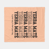 シンプルイェルベマテやる気を起こさせるィピーチ フリースブランケット (正面(横))