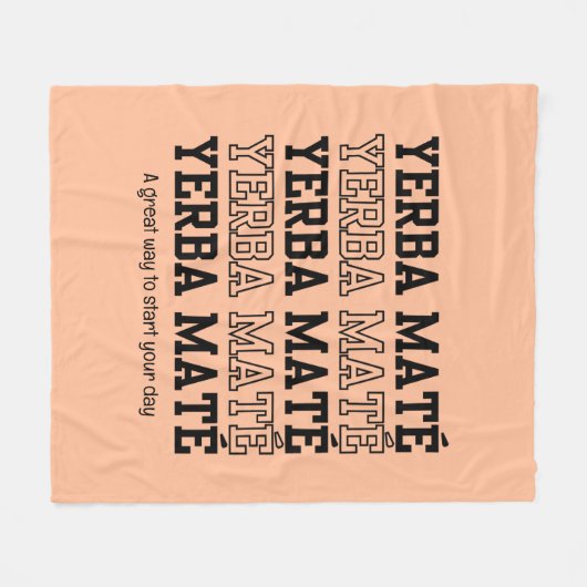 シンプルイェルベマテやる気を起こさせるィピーチ フリースブランケット (正面(横))