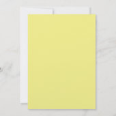 シンプルイエローとグレーの結婚植物学 招待状 (裏面)