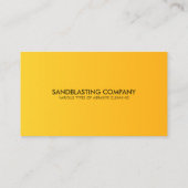 シンプルイエローサンドブラスト用洗浄機 名刺 (裏面)