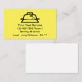 シンプルイエロータクシー 名刺 (正面/裏面)