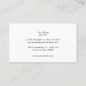 シンプルイエローリネンミニマスタイリッシュリスト 名刺 (裏面)