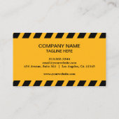 シンプルイエロー&ブラックフォークリフト, Logisitcs pro 名刺 (裏面)