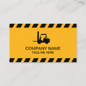 シンプルイエロー&ブラックフォークリフト, Logisitcs pro 名刺 (正面)