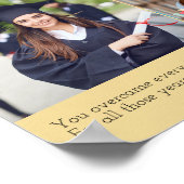 シンプルイクラシックエロ紙ハッピー卒業式 ポスター (角)