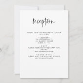 シンプルイズベスト　ミニマリストの究極の結婚式 招待状 (裏面)