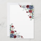 シンプルイズベスト 愛がテーマのブルーバーズグンディ カジュアル 招待状 (裏面)