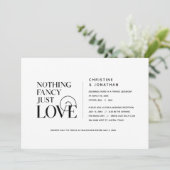 シンプルイズベスト 愛だけを添えて エレガントブラック ふたりの逃避行 招待状 (スタンド正面)