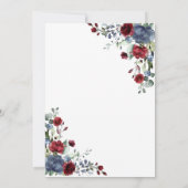 シンプルイズベスト 愛のブルーバーズ カジュアル 招待状 (裏面)