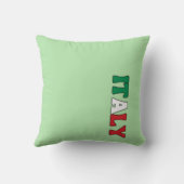 シンプルイタリモダンア国旗のアパレル クッション (裏面)