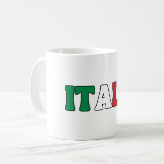シンプルイタリモダンア国旗のアパレル コーヒーマグカップ