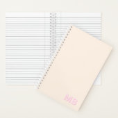 シンプルイニシャルモダンモノグラム ノートブック (内側)