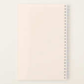 シンプルイニシャルモダンモノグラム ノートブック (裏面)