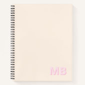 シンプルイニシャルモダンモノグラム ノートブック (正面)