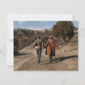 シンプルイニシャルモダンモノグラム(写真付) セーブザデート (裏面)