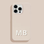 シンプルイニシャルモダンモノグラム iPhone 15 PRO MAXケース<br><div class="desc">シンプルイニシャルモダンモノグラム電話ケース。独自のiPhoneパーソナライズされたケースを作成しカスタムて、イニシャル名。</div>
