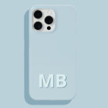 シンプルイニシャルモダンモノグラム iPhone 15 PRO MAXケース<br><div class="desc">シンプルイニシャルモダンモノグラム電話ケース。独自のiPhoneパーソナライズされたケースを作成しカスタムて、イニシャル名。</div>