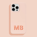 シンプルイニシャルモダンモノグラム iPhone 15 PRO MAXケース<br><div class="desc">シンプルイニシャルモダンモノグラム電話ケース。独自のiPhoneパーソナライズされたケースを作成しカスタムて、イニシャル名。</div>