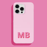 シンプルイニシャルモダンモノグラム iPhone 15 PRO MAXケース<br><div class="desc">シンプルイニシャルモダンモノグラム電話ケース。独自のiPhoneパーソナライズされたケースを作成しカスタムて、イニシャル名。</div>