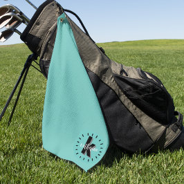 シンプルイニシャル名モノグラム ゴルフタオル