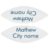 シンプルイニシャル文字モノグラムあなたの名前を追加する アメリカンフットボール (パネル)