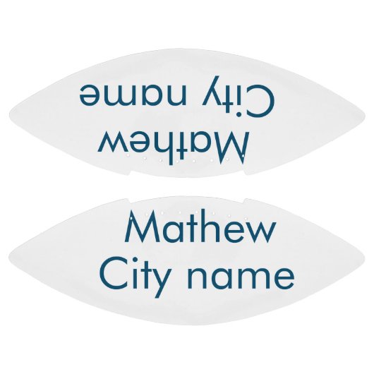 シンプルイニシャル文字モノグラムあなたの名前を追加する アメリカンフットボール (パネル)