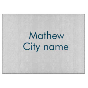 シンプルイニシャル文字モノグラムあなたの名前を追加する カッティングボード