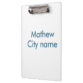 シンプルイニシャル文字モノグラムあなたの名前を追加する クリップボード (左)