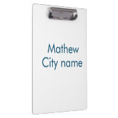 シンプルイニシャル文字モノグラムあなたの名前を追加する クリップボード (右)