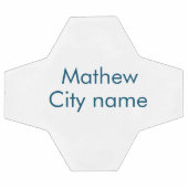 シンプルイニシャル文字モノグラムあなたの名前を追加する サッカーボール (フラット)