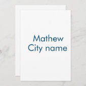 シンプルイニシャル文字モノグラムあなたの名前を追加する シーズンカード (正面/裏面)