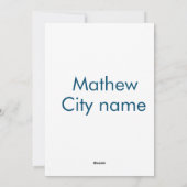 シンプルイニシャル文字モノグラムあなたの名前を追加する シーズンカード (裏面)