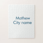 シンプルイニシャル文字モノグラムあなたの名前を追加する ジグソーパズル<br><div class="desc">デザイン</div>