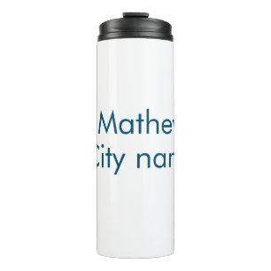 シンプルイニシャル文字モノグラムあなたの名前を追加する タンブラー